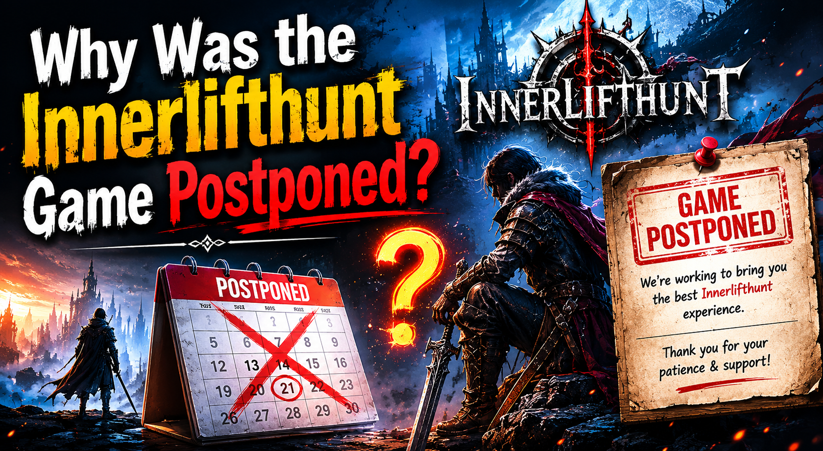 why innerlifthunt game postponed